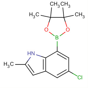 5-氯-2-甲基-1H-吲哚-7-硼酸频那醇酯结构式_919119-60-1结构式