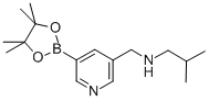 N-(2-甲基丙基)-5-(4,4,5,5-四甲基-1,3,2-二噁硼烷-2-基)-3-吡啶甲胺结构式_919347-20-9结构式