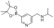 N-(1-甲基乙基)-5-(4,4,5,5-四甲基-1,3,2-二噁硼烷-2-基)-3-吡啶甲胺结构式_919347-30-1结构式