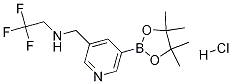 5-(4,4,5,5-四甲基-1,3,2-二噁硼烷-2-基)-N-(2,2,2-三氟乙基)-3-吡啶甲胺结构式_919347-59-4结构式