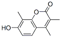 7-羟基-3,4,8-三甲基香豆素结构式_91963-11-0结构式
