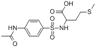 2-({[4-(乙酰基氨基)苯基]磺酰基}氨基)-4-(甲基硫代)丁酸结构式_92034-59-8结构式