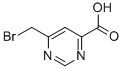 6-(溴甲基)-4-嘧啶羧酸结构式_920760-21-0结构式
