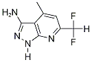6-(二氟甲基)-4-甲基-1H-吡唑并[3,4-b]-吡啶-3-胺结构式_925146-05-0结构式