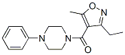 (3-乙基-5-甲基-4-异噁唑)(4-苯基-1-哌嗪)-甲酮结构式_925663-15-6结构式