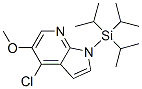 4-氯-5-甲氧基-1-[三(1-甲基乙基)甲硅烷基]-1H-吡咯并[2,3-b]吡啶结构式_926004-73-1结构式