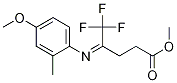 5,5,5-三氟-4-(4-甲氧基-2-甲基苯基-亚氨基)戊酸甲酯结构式_928777-76-8结构式