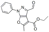 3-甲酰基-5-甲基-1-苯基-1H-呋喃并[2,3-c]吡唑-4-羧酸乙酯结构式_928850-33-3结构式