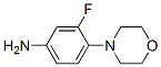 3-氟-4-(4-吗啉基)-苯胺结构式_93246-53-8结构式