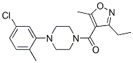 [4-(5-氯-2-甲基苯基)-1-哌嗪](3-乙基-5-甲基-4-异噁唑)-甲酮结构式_932789-49-6结构式