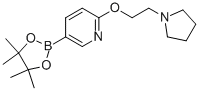 2-[2-(1-吡咯烷)乙氧基]-5-(4,4,5,5-四甲基-1,3,2-二噁硼烷-2-基)-吡啶结构式_933986-99-3结构式