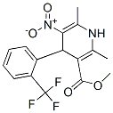 1,4-二氢-2,6-二甲基-5-硝基-4-[2-(三氟甲基)-苯基]吡啶-3-羧酸甲酯结构式_93468-89-4结构式