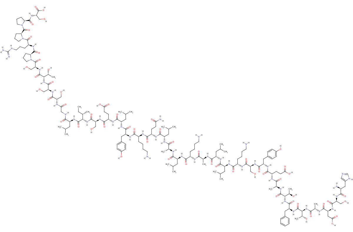毒蜥肽 II结构式_93585-83-2结构式