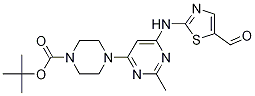 4-[6-(5-甲酰基-噻唑-2-基氨基)-2-甲基-嘧啶-4-基]-哌嗪-1-羧酸叔丁酯结构式_936845-85-1结构式