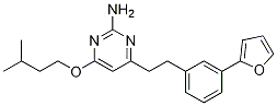 4-[2-[3-(2-呋喃)苯基]乙基]-6-(3-甲基丁氧基)-2-嘧啶胺结构式_937369-38-5结构式