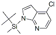 4-氯-1-[(1,1-二甲基乙基)二甲基硅酯]-1H-吡咯并[2,3-b]吡啶结构式_937796-62-8结构式