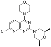 rel-7-氯-2-[(2r,6s)-2,6-二甲基-4-吗啉]-4-(4-吗啉)-吡啶并[2,3-d]嘧啶结构式_938443-23-3结构式
