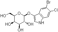 5-溴-6-氯-3-吲哚基-beta-D-半乳糖苷结构式_93863-88-8结构式