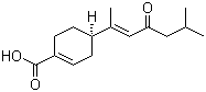 [R-(E)]-4-(1,5-二甲基-3-氧代-1-己烯基)-1-环己烯-1-羧酸结构式_93888-59-6结构式