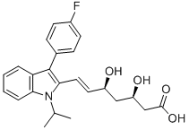 氟伐他汀结构式_93957-54-1结构式