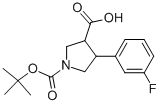 4-(3-氟-苯基)-吡咯烷-1,3-二羧酸 1-叔丁酯结构式_939757-99-0结构式