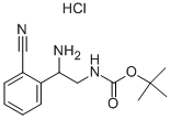 [2-氨基-2-(2-氰基-苯基)-乙基]-氨基甲酸叔丁酯盐酸盐结构式_939760-46-0结构式