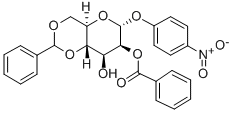 4-硝基苯基2-O-苯甲酰基-4,6-O-亚苄基吡喃己糖苷结构式_94063-92-0结构式