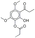 1-[2-羟基-4,6-二甲氧基-3-(1-氧代丙氧基)苯基]-1-丙烷酮结构式_94190-88-2结构式