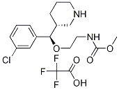 2-((r)-(3-氯苯基)((r)-哌啶-3-基)甲氧基)乙基氨基甲酸酯 (2,2,2-三氟乙酸酯)甲酯结构式_942142-81-6结构式