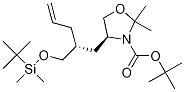 (S)-4-((r)-2-(((叔丁基二甲基甲硅烷基)氧基)甲基)-4-戊烯-1-基)-2,2-二甲基噁唑啉-3-羧酸叔丁酯结构式_942144-14-1结构式
