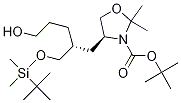 (S)-4-((r)-2-(((叔丁基二甲基甲硅烷基)氧基)甲基)-5-羟基戊基)-2,2-二甲基噁唑啉-3-羧酸叔丁酯结构式_942144-35-6结构式