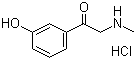 1-(3-羟基苯基)-2-(甲氨基)乙酮盐酸盐结构式_94240-17-2结构式