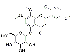 5-Hydroxy-7,8,2’,5’-
tetramethoxyflavone 5-o-glucoside Structure,942626-75-7Structure