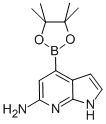 4-(4,4,5,5-四甲基-1,3,2-二噁硼烷-2-基)-1H-吡咯并[2,3-b]吡啶-6-胺结构式_943323-56-6结构式