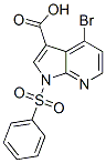 4-溴-1-苯磺酰基-1H-吡咯并[3,2-b]吡啶-3-羧酸结构式_943324-29-6结构式