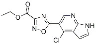 5-(4-氯-1H-吡咯并[2,3-B]吡啶-5-基)-1,2,4-噁二唑-3-羧酸乙酯结构式_944123-59-5结构式