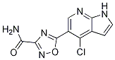 5-(4-氯-1H-吡咯并[2,3-B]吡啶-5-基)-1,2,4-噁二唑-3-羧酰胺结构式_944124-22-5结构式