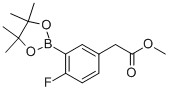 2-氟-5-(甲氧基羰基甲基)苯硼酸频那醇酯结构式_944317-66-2结构式