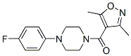 (3,5-二甲基-4-异噁唑)[4-(4-氟苯基)-1-哌嗪基]-甲酮结构式_945201-72-9结构式