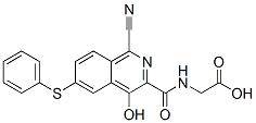 n-[[1-氰基-4-羟基-6-(苯基硫代)-3-异喹啉]羰基]-甘氨酸结构式_945739-77-5结构式
