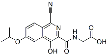 Glycine, n-[[1-cyano-4-hydroxy-6-(1-methylethoxy)-3-isoquinolinyl]carbonyl]- Structure,945740-11-4Structure