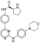 (2S)-N-[4-[2-[[4-(4-吗啉)苯基]氨基]-4-嘧啶]苯基]-2-吡咯烷羧酰胺结构式_945755-56-6结构式