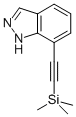 7-三甲基硅基炔基-1H-吲唑结构式_945761-98-8结构式