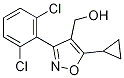 [5-环丙基-3-(2,6-二氯苯基)-4-异噁唑基]甲醇结构式_946426-89-7结构式