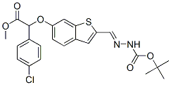 4-氯-α-[[2-[[[(1,1-二甲基乙氧基)羰基]氨基]脒甲基]苯并[b]-6-噻吩]氧基]-苯乙酸甲酯结构式_947590-61-6结构式