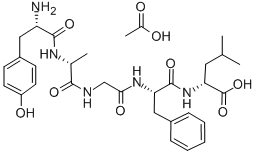 [D-Ala2, D-Leu5]-脑啡肽乙酸盐结构式_94825-57-7结构式