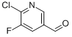 2-氯-3-氟-5-甲酰基吡啶结构式_950691-52-8结构式