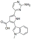  5-(2-氨基-4-嘧啶)-2-(1-甲基-1H-吲哚-3-基)-1H-吡咯-3-羧酸结构式_951784-33-1结构式