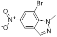 7-溴-1-甲基-5-硝基-1H-吲唑结构式_952183-39-0结构式
