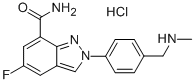 5-氟-2-[4-[(甲基氨基)甲基]苯基]-2H-吲唑-7-羧胺盐酸盐结构式_952475-77-3结构式